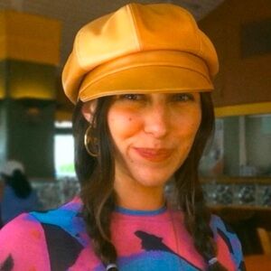 Stylish Tan Leather Beret